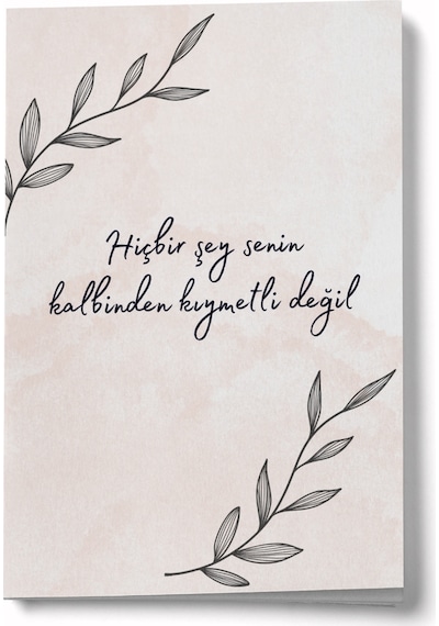 Senin Kalbinden Kıymetli Değil Mini Defter Çok Renkli