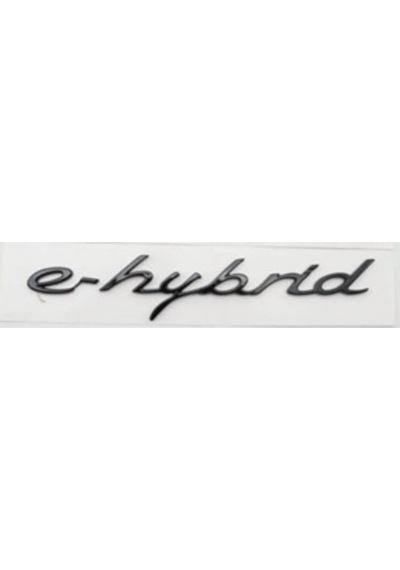 Porsche Uyumlu Yazı E-hybrid 2.3 17.2 Cm Siyah
