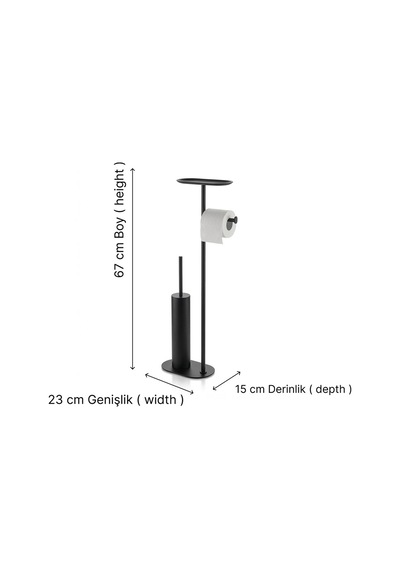 Kobos Nova Hareketli Wc Set Yuvarlak Mat Siyah Kbw-836-1mb