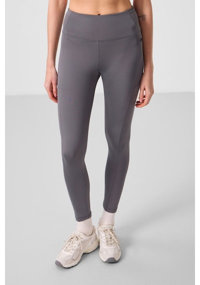 Tommylife Koyu Gri Esnek Standart Fit Performans Kadın Tayt - 94667 Koyu Gri