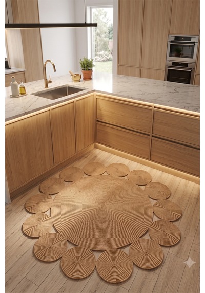Villadia Home Textile Jüt Hasır Yuvarlak Kilim Halı Yolluk Dekoratif Örgü Halı Doğal Görünümlü Bohem Kilim Salon Oturma Odası Balkon Mutfak Yatak Odası Koridor 7249bambu Villadia Home Textile Jüt Hasır Yuvarlak Kilim Halı Yolluk Dekoratif Örgü Halı Doğal Görünümlü Bohem Kilim Salon Oturma Odası Balkon Mutfak Yatak Odası Koridor 7249bambu