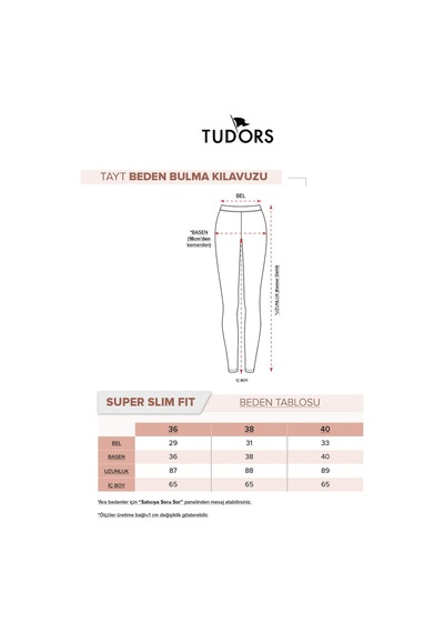 Tudors Kadın Süper Slim Beli Lastikli İnterlok Standart Boy Normal Bel Antrasit Tayt-33529 Antrasit Tudors Kadın Süper Slim Beli Lastikli İnterlok Standart Boy Normal Bel Antrasit Tayt-33529 Antrasit