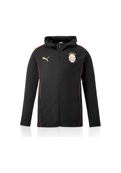 Galatasaray Puma A Takım Fermuarlı Kapüşonlu Sweatshirt 78121503 Siyah