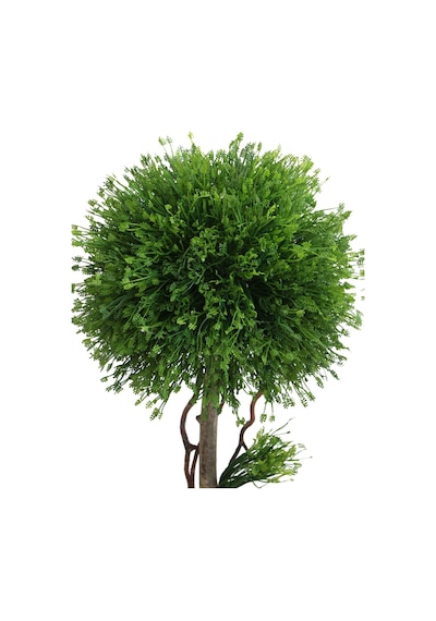 Yapay Çiçek Deposu Dekoratif Lüx Top Ağaç Çam Model 35x60 Cm Koyu Yeşil