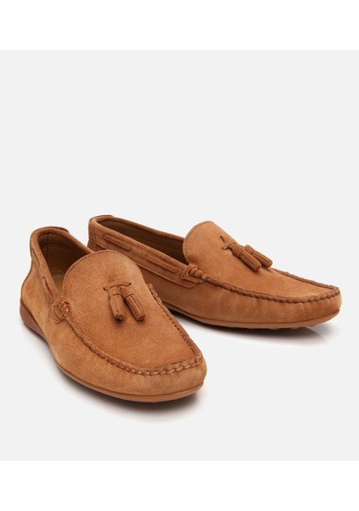 Hotiç Erkek Süet Deri Taba Püskül Detaylı Günlük Loafer 02ayh305540a370 Taba