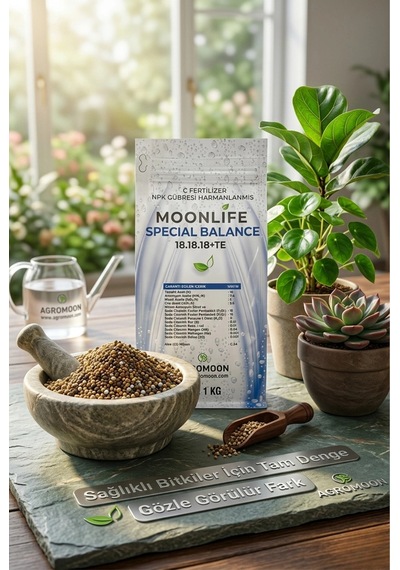 Agromoon Moonlife 18-18-18 + Te Kompoze Granül Gübre 1 Kg