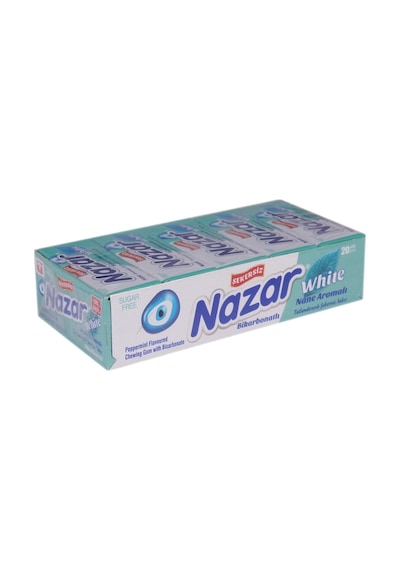 Nazar 5'li Bikarbonatlı Nane Aromalı Stick Sakız 20 Adet