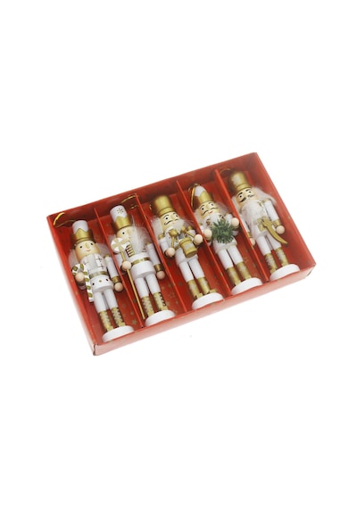 5 Adet 12cm Kurşun Asker Beyaz