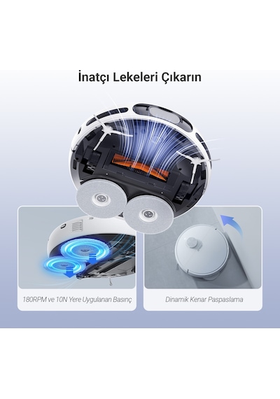 Ezvız RS20 Pro 65 W Robot Süpürge Beyaz