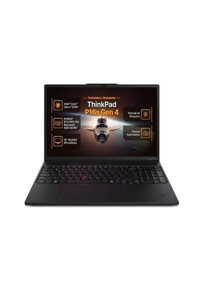 Lenovo ThinkPad P16S G4 21QV000YTX-004 Ultra 7 255H 64 GB 1 TB SSD RTXPRO500 16" W11P Dizüstü Bilgisayar
