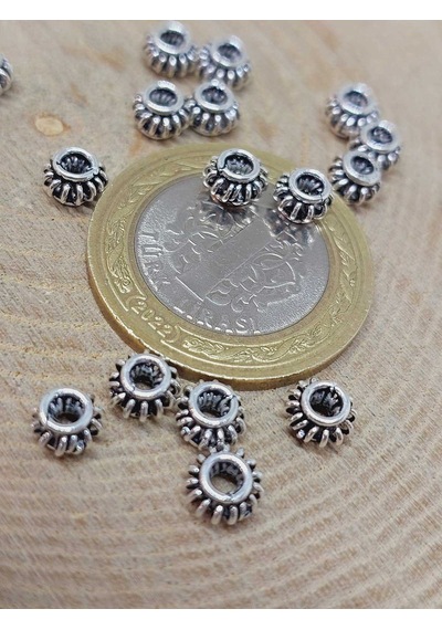 925 Ayar Gümüş Boncuk Ara Malzeme 3.5 5.5mm/3 Adet 56076