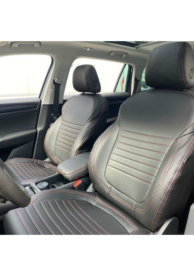 Skoda Kodiaq Araca Özel Deri Oto Koltuk Kılıfı (488426857)