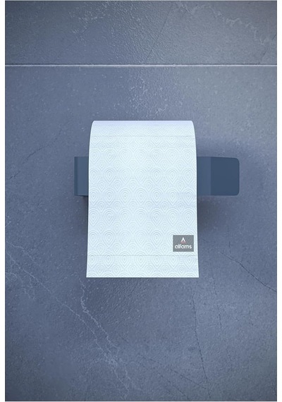 Metal Yapışkanlı Modern Tuvalet Kağıtlık Wc Kağıtlık, Tuvalet Kağıdı Askısı Antrasit Çok Renkli