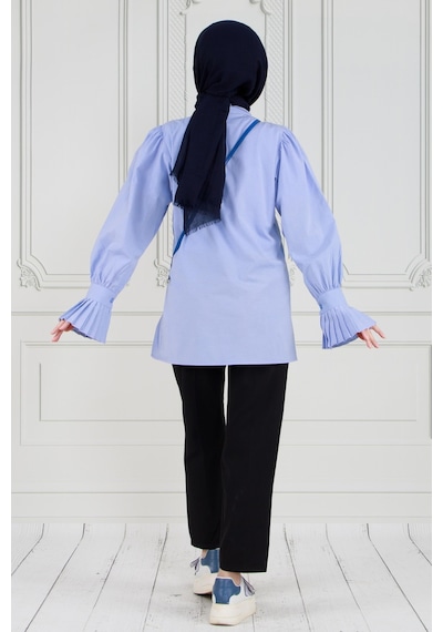 Sevitli Gül Broşlu Kolu Fırfırlı Tunik-bebe Mavi-3606-bebe Mavi Bebek Mavisi Sevitli Gül Broşlu Kolu Fırfırlı Tunik-bebe Mavi-3606-bebe Mavi Bebek Mavisi