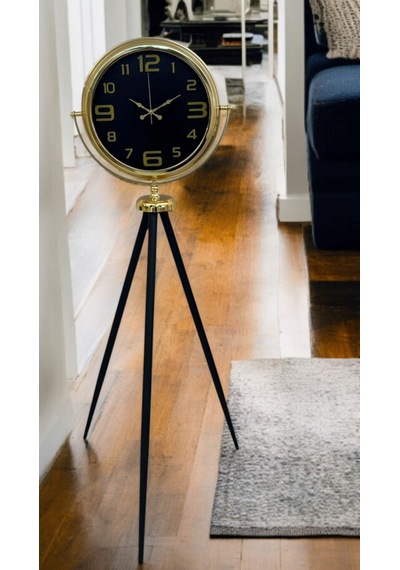 Büro Ev Ofis Hediyesi İçin Golden Design Üç Ayaklı Dekoratif Saat Diğer