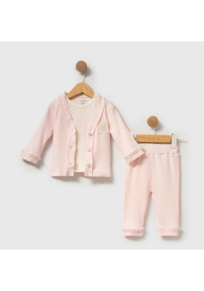 Babydoll 3lü Takım Sweetmelisa Pembe Pembe