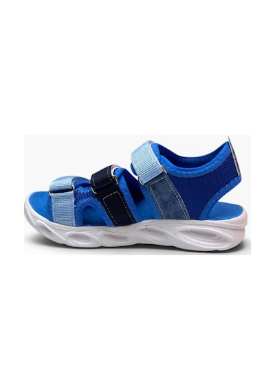 Arzen Bebe 231-26 3 Cırtlı Anatomik Çocuk Sandalet Mavi Lacivert Buz 31-35