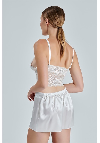 Alissa 8620 Kadın Saten 6'lı Set-ekru Ekru