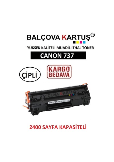 Canon I-Sensy Mf-237W Yazıcı Için Crg737 Chipli Uyumlu Toner
