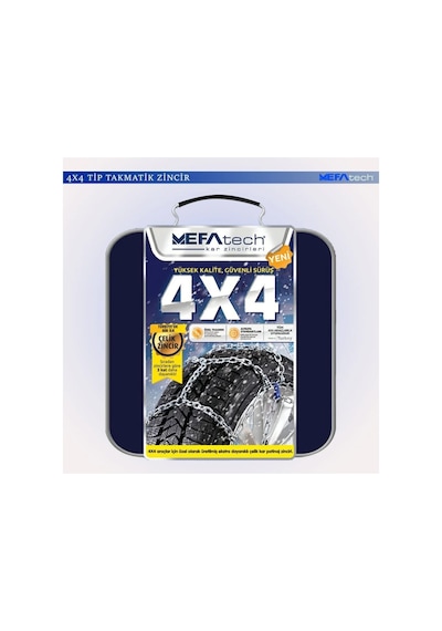 Mefatech Oto Lastik Kar Zinciri 215/50/r18 4x4 Tipi Takmatik Kolay Montaj Binek Suv Minibüs Diğer