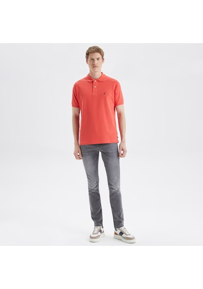Nautica Nautıca Erkek Turuncu Classıc Fıt Kısa Kollu Polo K35000T 8Sc Turuncu