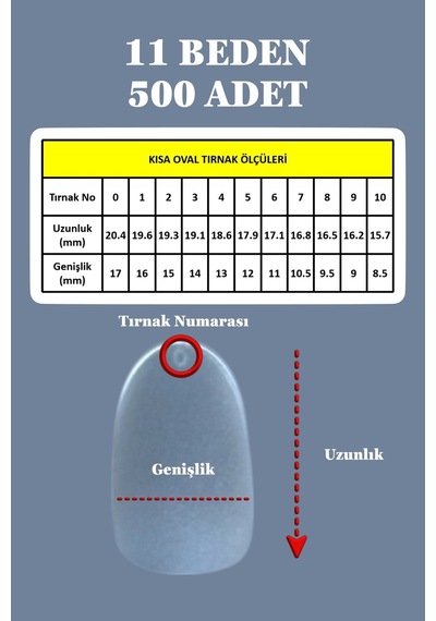 500 Adet Jel Tips Kısa Oval Takma Tırnak Önceden Törpülenmiş Protez Tırnak Kısa Oval 500 Adet Jel Tips Kısa Oval Takma Tırnak Önceden Törpülenmiş Protez Tırnak Kısa Oval