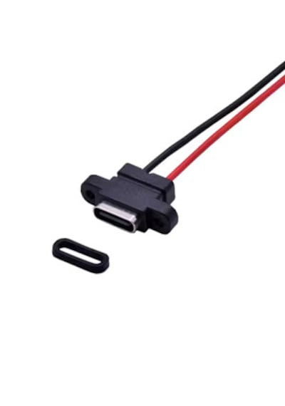 1 Adet 2 Pin Type-c Konnektör Şarj Giriş Soketi