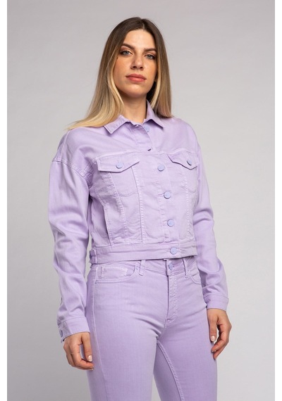 Vigoss Kadın Basıc Non Denim Ceket S-46560-70046 Lila