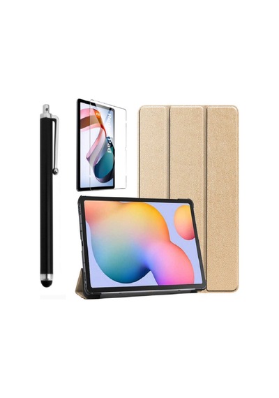 Xiaomi Redmi Pad Kılıf Uyku Modlu Kapak Ekran Koruyucu Kalem Üçlü Set Kapaklı Kılıf