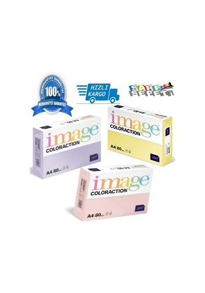 Image Coloraction A4 Fotokopi Kağıdı Açık Mavi 80 Gram 500 Sayfa