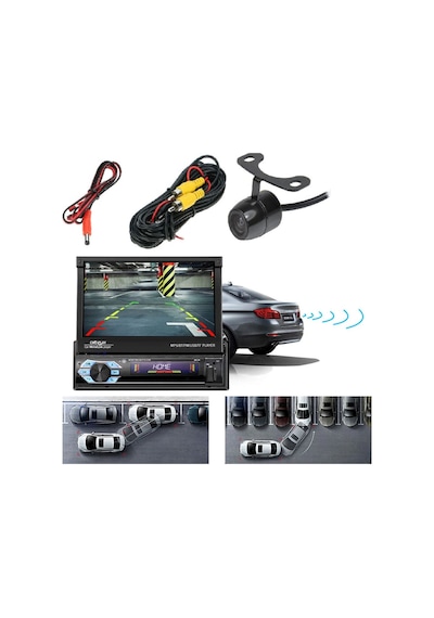 İndash 7 İnc Double Teyp Dokumatik Bluetooth Usb-sd-aux 1080p Hd + Kamera Hediyeli 7"