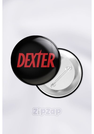 Dexter Çanta Süsü İğneli Buton Rozet Seti 1 Adet Tekli