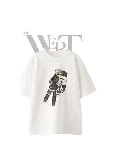 Thewert Yaris Eldiveni Don't Die Tasarım Baskılı Ünisex Beyaz Oversize T-shirt