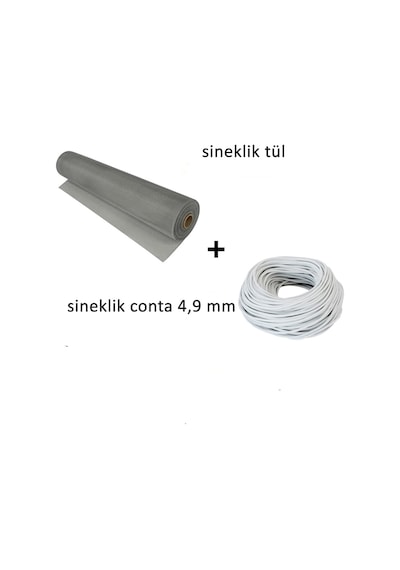 5 Mt Beyaz Sineklik Contası+ 100x120 Cm Sineklik Tülü