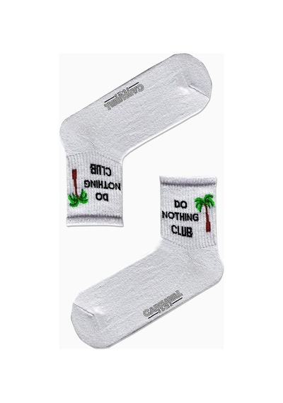 Carnaval Socks 7'li Yazılı Desenli Renkli Spor Çorap Set Çok Renkli