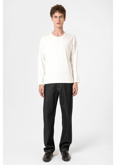 Antioch Relaxed Fit Basic Erkek T-shirt Beyaz