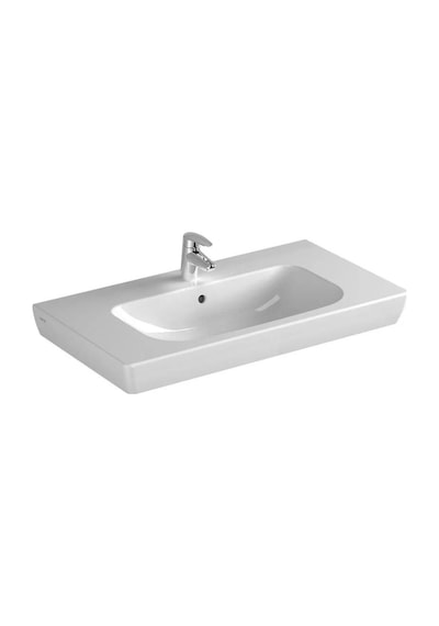 VitrA S20 Etajerli Seramik Lavabo 85 CM. Beyaz 5523B003-0001