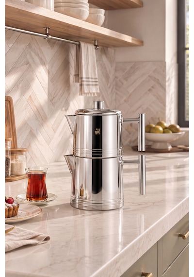Karaca Powersteel 316+ Imperium Midi Çaydanlık Takımı 1,1l & 1,6l Inox