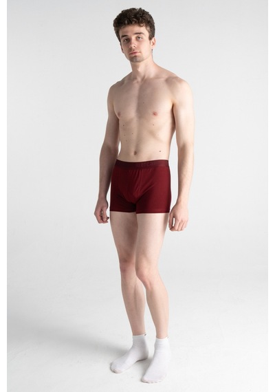 Mercan Erkek Bordo 6'lı Pamuklu Esnek Boxer