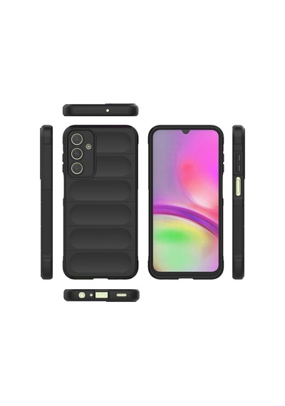 Galaxy Uyumlu A25 Kılıf Kamera Korumalı Esnek Silikon Parmak Şeritli Pazarplus Koyu Yeşil