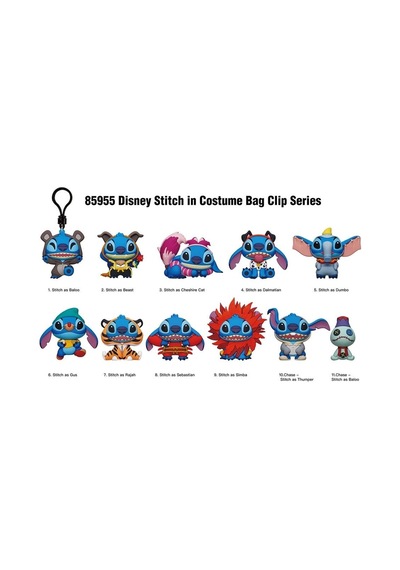 Kostümlü Stitch Klipsli Figür