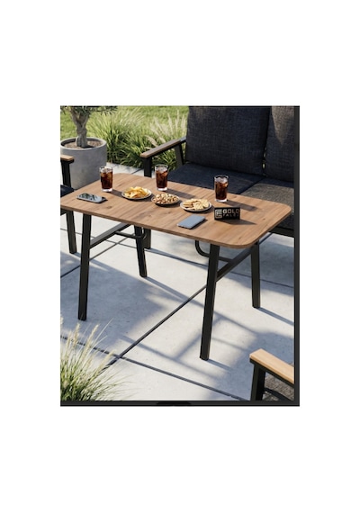 Bahçe Masası Ahşap Balkon Teras Cafe Masa Modern Dış Mekan Masa 9832 Atlantik Çam Sadece Masa Çok Renkli