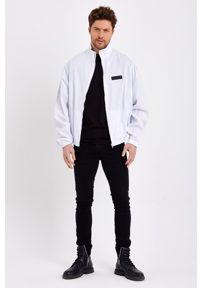 JAHR MARC Dik Yaka Beyaz Erkek Ceket - S Beyaz