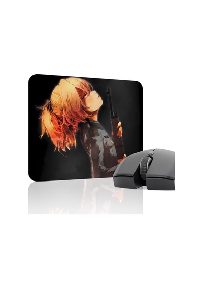 Youjo Senki Kaymaz Dikişli Kauçuk Oyuncu Mousepad V3 - 22x18 Gaming Mouse Pad Fare Altlığı