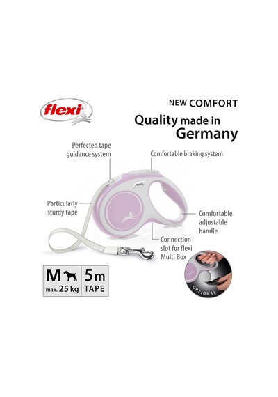 New Comfort M Beden Pembe 5mt Şerit Tasma
