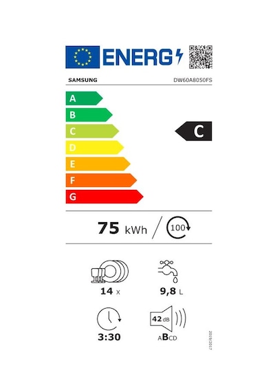 Samsung DW60A8050FS 8 Programlı 14 Kişilik Bulaşık Makinesi