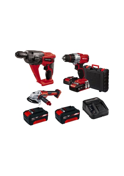Einhell Kit11 18V Li-ion Akülü Sds Delici + Matkap + Taşlama Seti