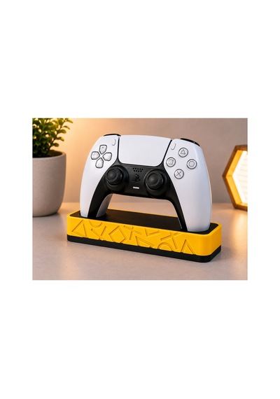Ps5 Uyumlu Dualsense Oyun Kolu Standı Masaüstü Controller Tutucu Dekoratif Gamepad Standı Sarı