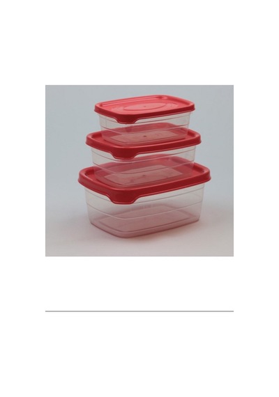 Plastik Saklama Kabı 3'lü 400 Ml - 670 Ml - 1.2 Lt. Royaleks-bnm-0513 Abanoz