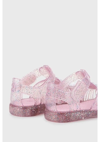 Kız Çocuk S10322 Tobby Gloss Flor Sandalet - Rosa 385-tr.rosa Multi Glitter